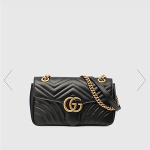 Black marmont Gucci bag